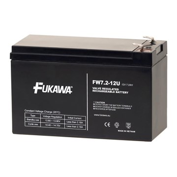 FUKAWA FW 7,2-12 F2U - Bleiakkumulator 12V/7,2Ah/faston 6,3mm