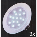 Fulgur 21072 - SET 3x LED Badezimmer-Einbauleuchte ELESPOT 1xLED/0,7W/230V IP44