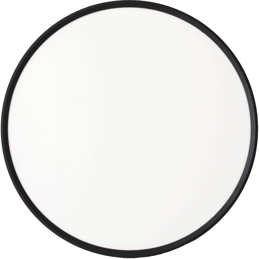 Fulgur s-43040 - dimmbare LED-Deckenleuchte NOMY-RC LED/40W/230V 3000/4000/6500K Ø 50 cm IP40 schwarz + Fernbedienung