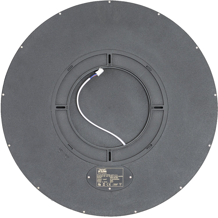 Fulgur s-43040 - dimmbare LED-Deckenleuchte NOMY-RC LED/40W/230V 3000/4000/6500K Ø 50 cm IP40 schwarz + Fernbedienung