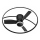 Fulgur s-43047 - dimmbarer LED-Deckenventilator THORA LED/50W/230V 2700-5000K schwarz + Fernbedienung