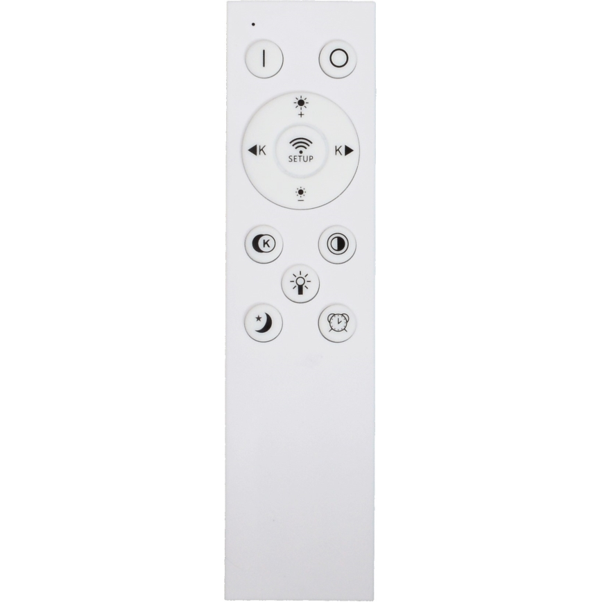 Fulgur s-43057 - LED-dimmbare Deckenleuchte NOMY LED/40W/230V 3000-6500K Ø 50 cm UGR19 IP40 Wi-Fi schwarz + Fernbedienung