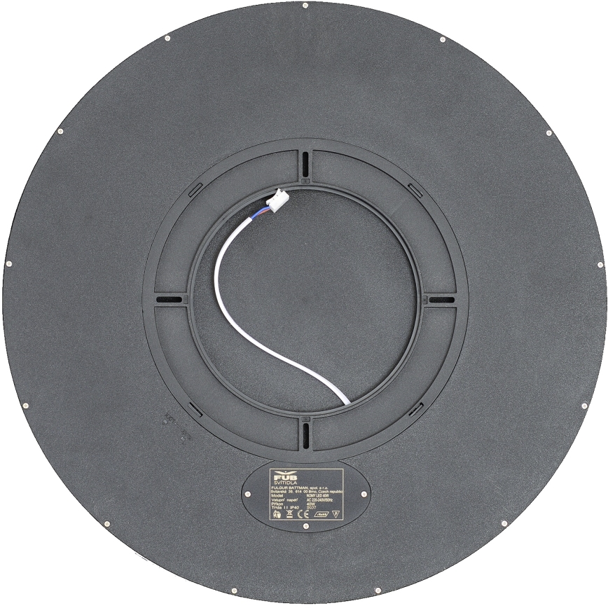 Fulgur s-43059 - dimmbare LED-Deckenleuchte NOMY LED/50W/230V 3000-6500K Ø 60 cm UGR19 IP40 Wi-Fi schwarz + Fernbedienung