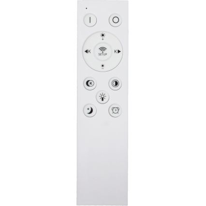 Fulgur s-43059 - dimmbare LED-Deckenleuchte NOMY LED/50W/230V 3000-6500K Ø 60 cm UGR19 IP40 Wi-Fi schwarz + Fernbedienung