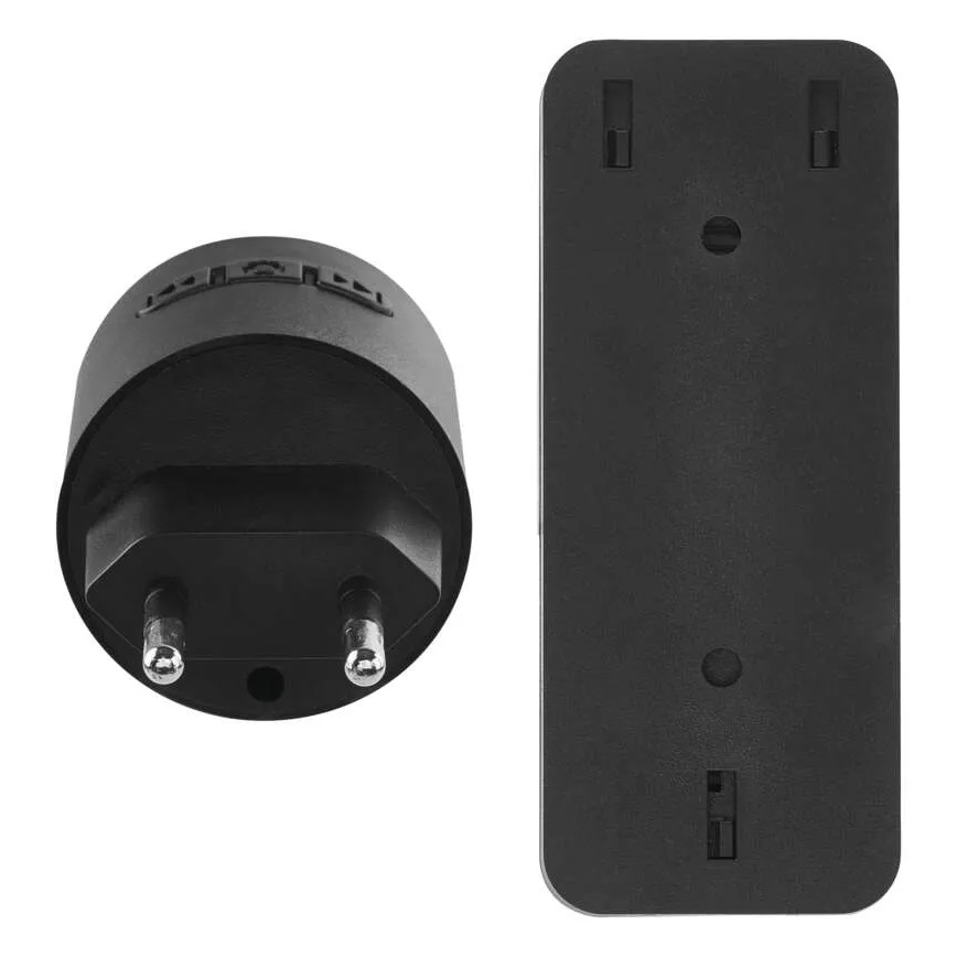 Funk-Türklingel für Steckdose 230V + 1xCR2032 schwarz