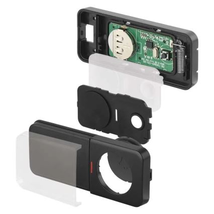 Funk-Türklingel für Steckdose 230V + 1xCR2032 schwarz