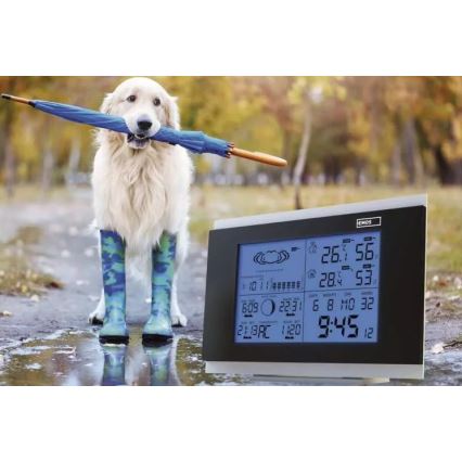 Funk-Wetterstation mit Wecker 2xAA anthrazit