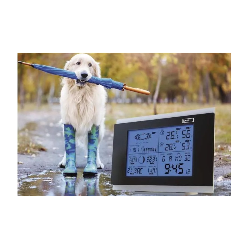 Funk-Wetterstation mit Wecker 2xAA anthrazit
