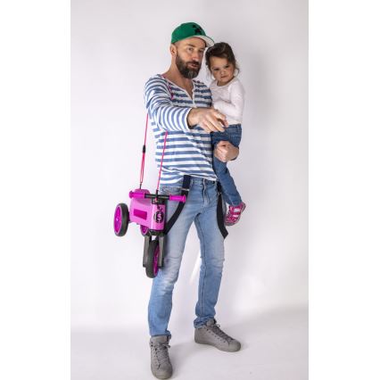 Funny Wheels - 2-in-1 Laufrad RIDER SUPER SPORT rosa/schwarz