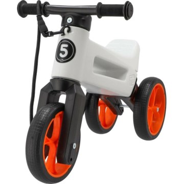 Funny Wheels - Laufrad 2-in-1 RIDER SUPER SPORT weiß/schwarz/orange