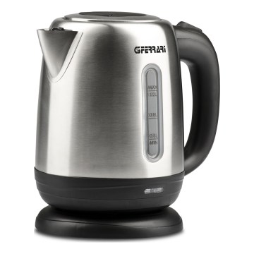 G3Ferrari G1009500 - Wasserkocher 1,2 l 1630W/230V Edelstahl/Schwarz
