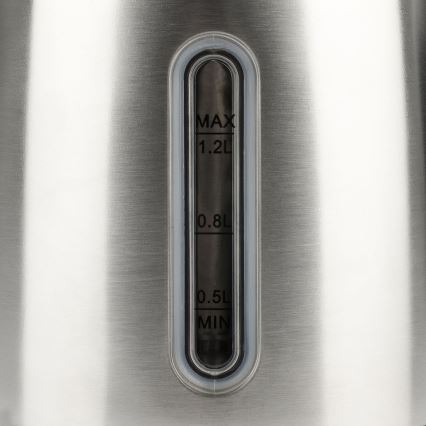 G3Ferrari G1009500 - Wasserkocher 1,2 l 1630W/230V Edelstahl/Schwarz