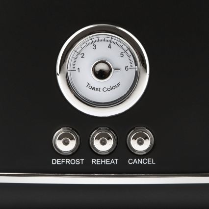 G3Ferrari G1013400 - Toaster ARTISTA mit zwei Schlitzen, 750 W/230 V, schwarz