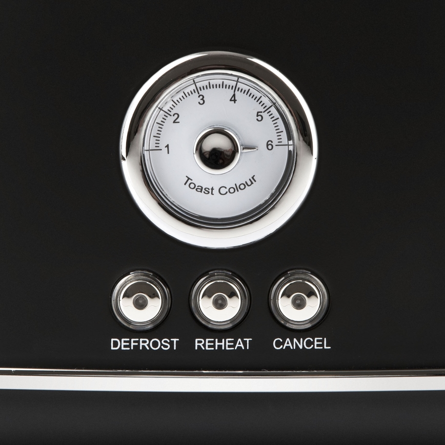 G3Ferrari G1013400 - Toaster ARTISTA mit zwei Schlitzen, 750 W/230 V, schwarz