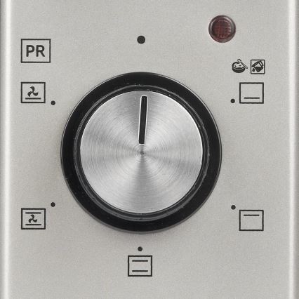 G3Ferrari G1015300 - Heißluftofen ROSTO 1400W/230V 45 l Edelstahl/Schwarz