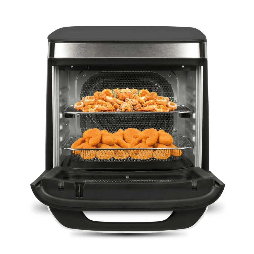 G3Ferrari G1021900 - Heißluftfritteuse FRIGGISANO 1800W/230V 13 l Edelstahl/Schwarz
