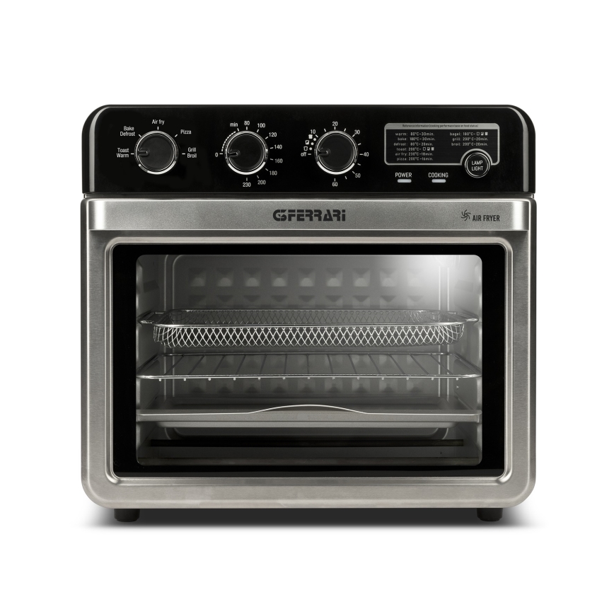 G3Ferrari G1022100 - Heißluftofen mit Fritteuse 2000W/230V 32 l Edelstahl