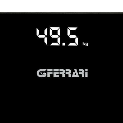 G3Ferrari G3005800 - Digitale Personenwaage, 3xAAA, schwarz