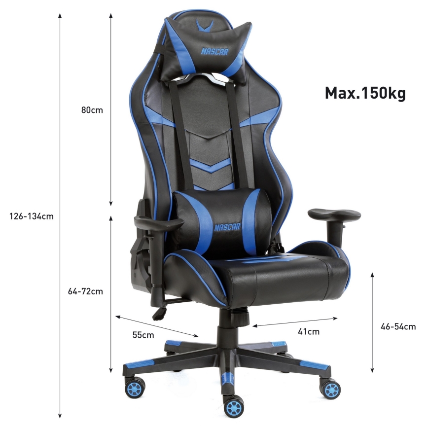 Gaming-Stuhl VARR Nascar Schwarz/Blau