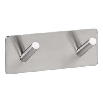 Garderobenhaken 11,5 x 4,5 cm, Edelstahl/silber