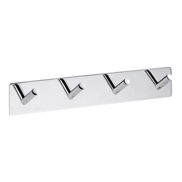 Garderobenhaken 25,5x4,5 cm Edelstahl/Silber