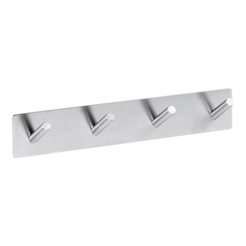 Garderobenhaken 25,5x4,5 cm Edelstahl/silber
