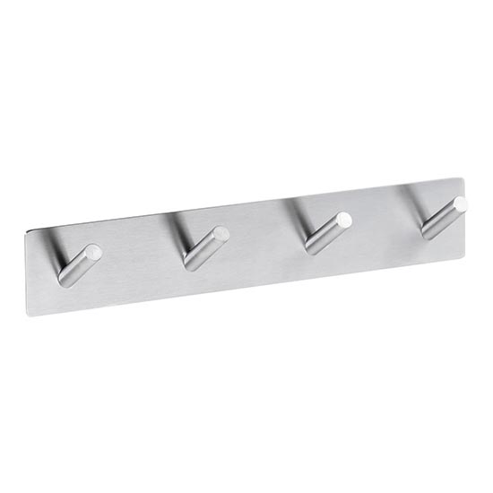 Garderobenhaken 25,5x4,5 cm Edelstahl/silber