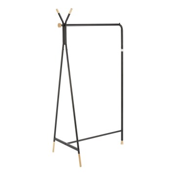 Garderobenständer 165x91 cm CHENE schwarz/beige