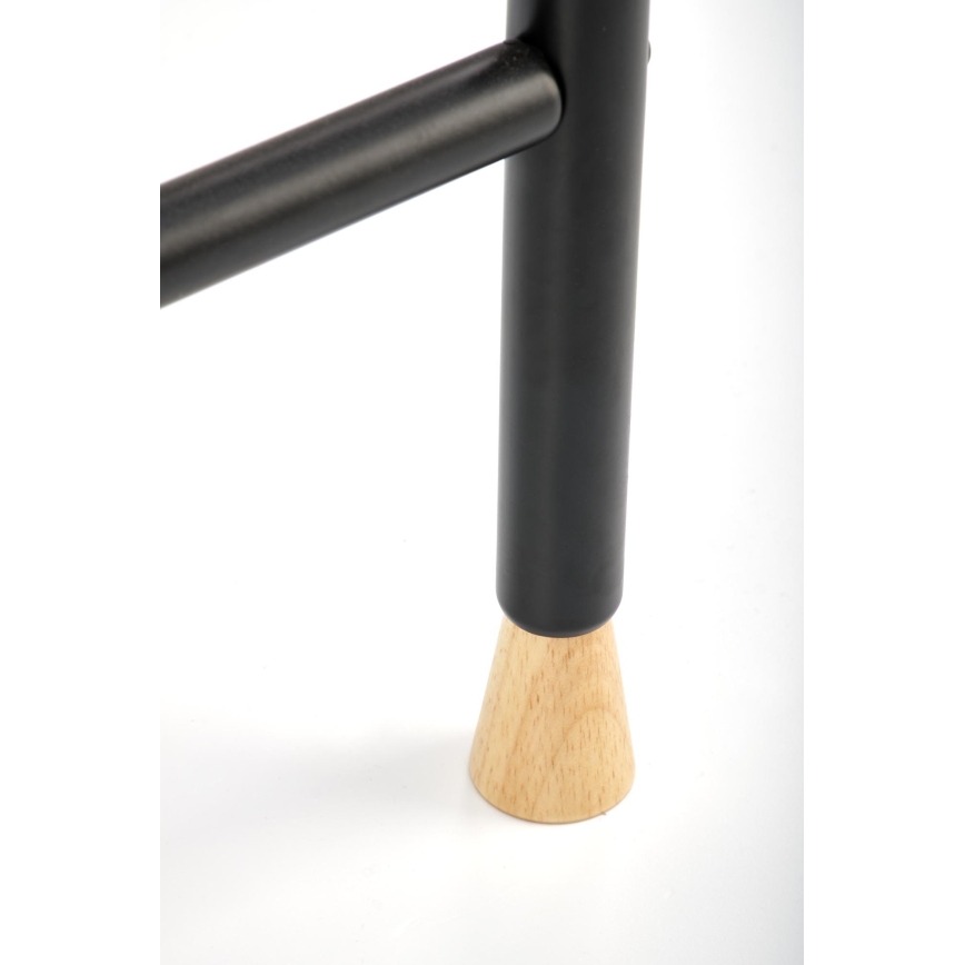 Garderobenständer 165x91 cm CHENE schwarz/beige