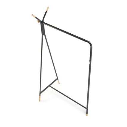 Garderobenständer 165x91 cm CHENE schwarz/beige