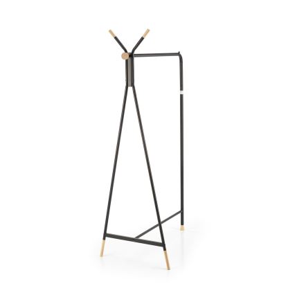 Garderobenständer 165x91 cm CHENE schwarz/beige