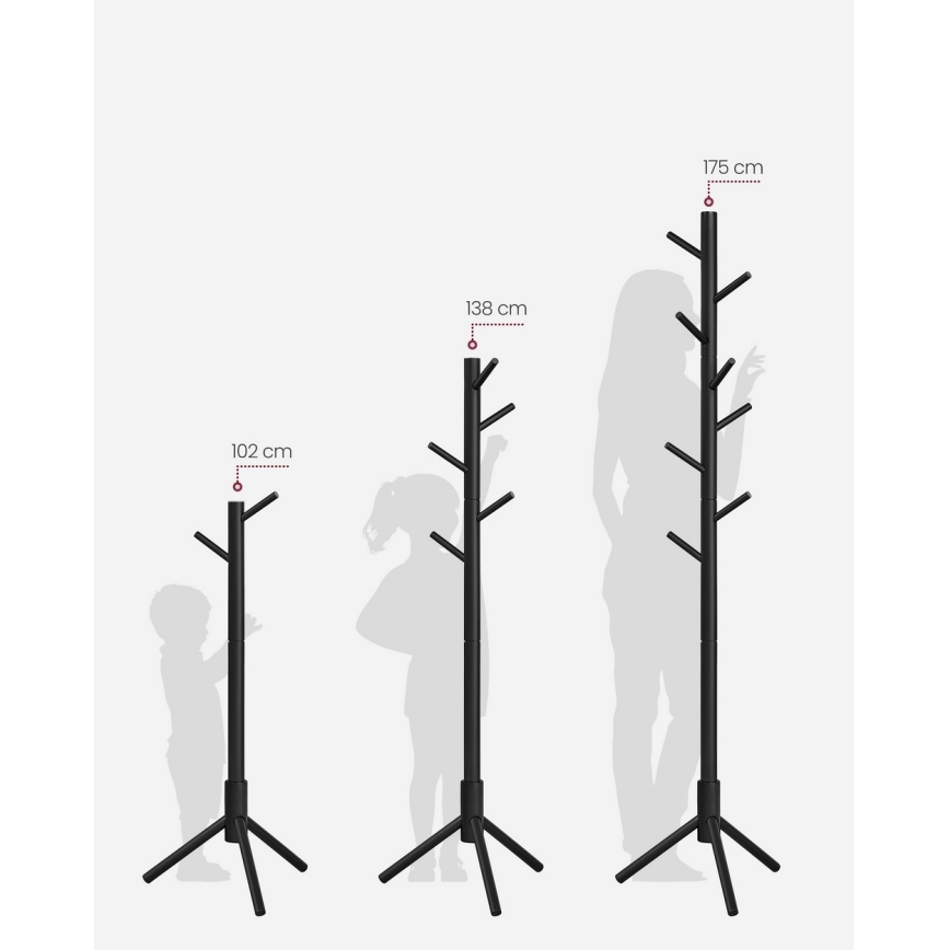 Garderobenständer LINEA, schwarz