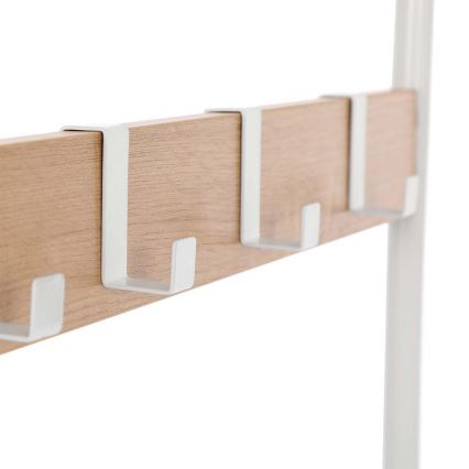 Garderobenständer NAVOR, Braun/Weiß