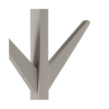 Garderobenständer VINS 178x42 cm grau