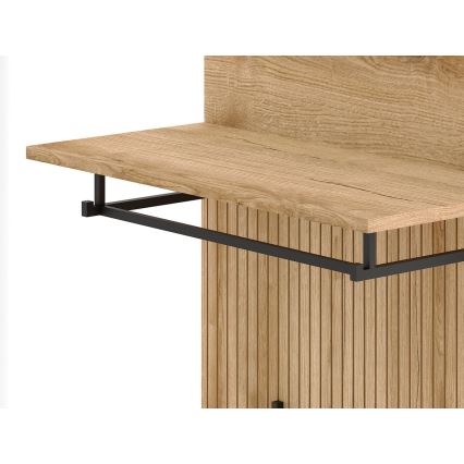 Garderobenwand KLEO Braun/Graphit