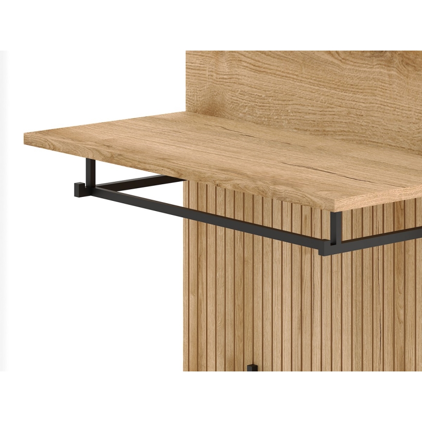 Garderobenwand KLEO Braun/Graphit