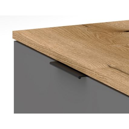 Garderobenwand KLEO Braun/Graphit