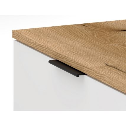 Garderobenwand KLEO braun/weiß