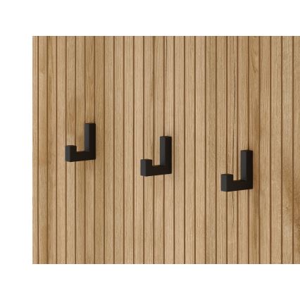 Garderobenwand mit Spiegel SVEN braun/weiß