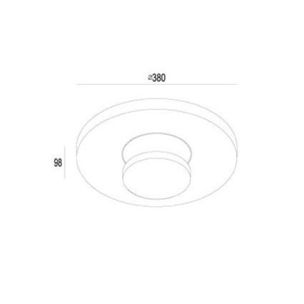 Gardino LX1421 - LED Auβen-Deckenleuchte TULIPANI LED/18W/230V IP54