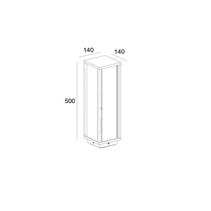 Gardino LX1463-500 - Auβenlampe MELISSA 1xE27/15W/230V IP54