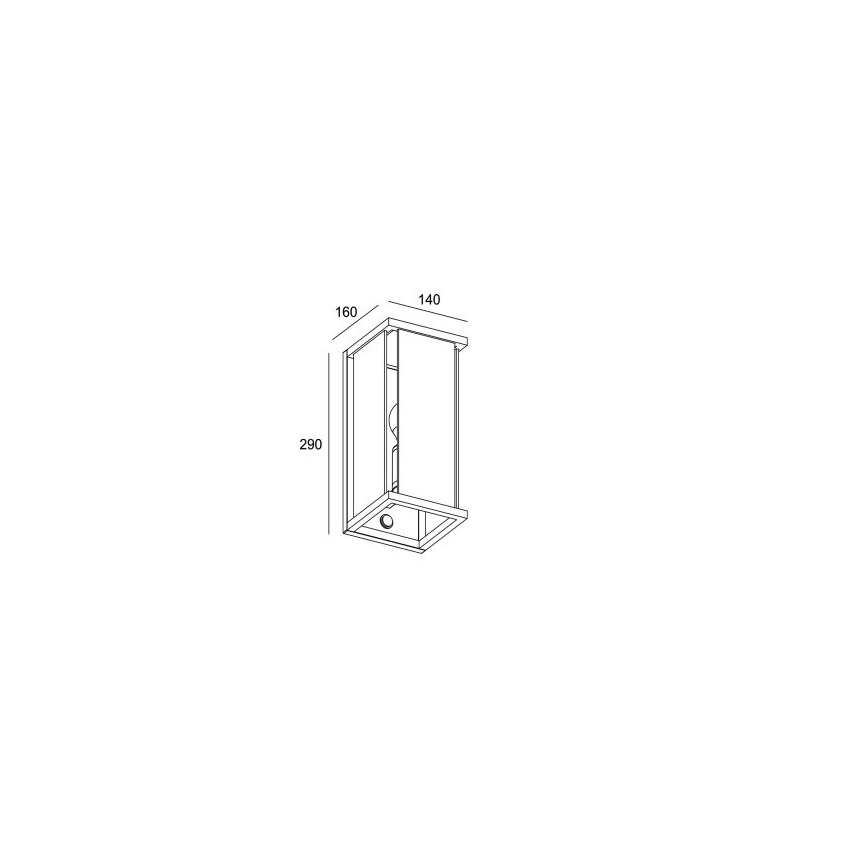 Gardino LX1465 - Sensorleuchte für Außen MELISSA 1xE27/15W/230V IP54