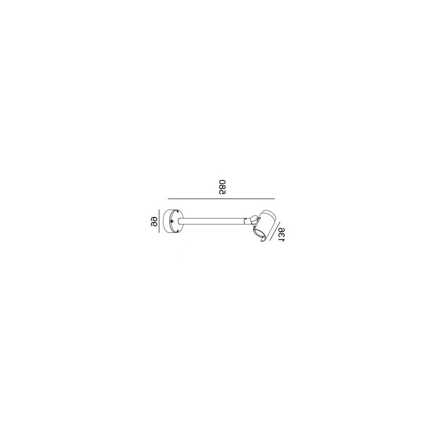 Gardino LX1674 - LED Außenwandspot ROSE LED/15W/230V IP65