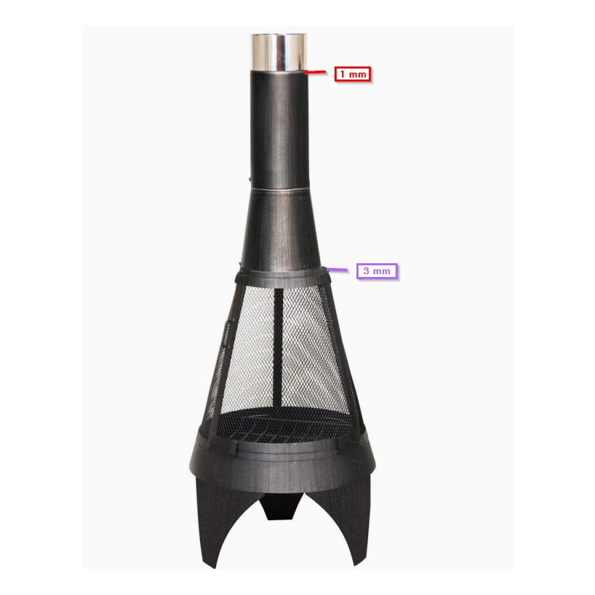 Gartenkamin COLORADO MESH 160 cm