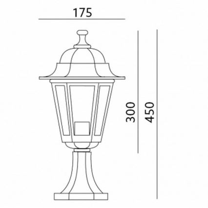 Gartenlampe 1xE27/60W/230V IP44