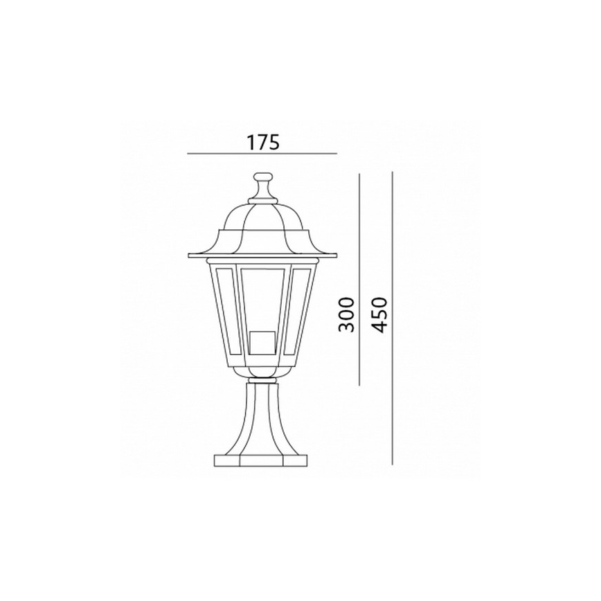 Gartenlampe 1xE27/60W/230V IP44
