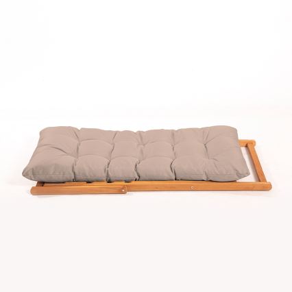 Gartenliege Beige/Buche