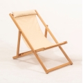 Gartenliege Beige/Hainbuche