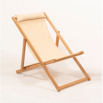 Gartenliege Beige/Hainbuche