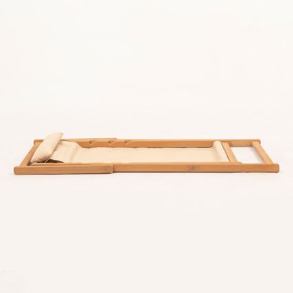 Gartenliege Beige/Hainbuche